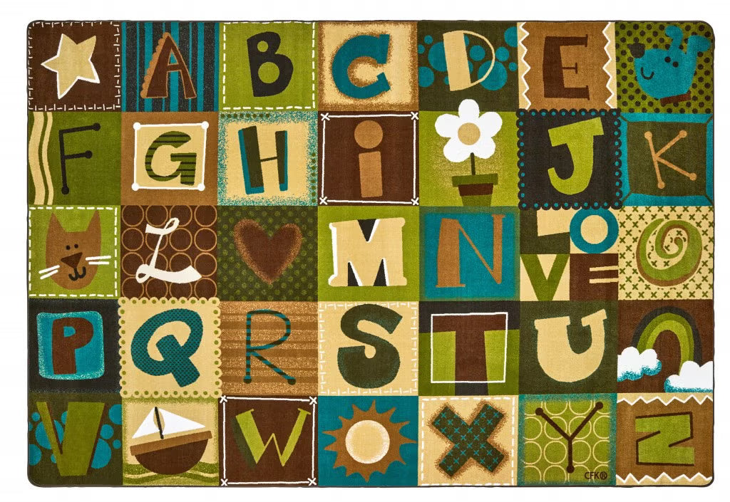 NC Toddler Alphabet Blocks, 4'x6'