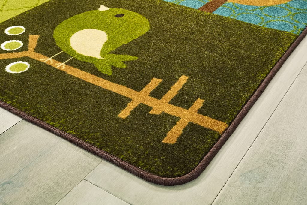 Nature's Friends Toddler Rug, 4'x6'