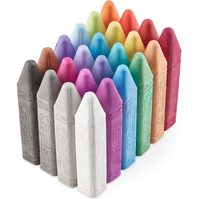 24ct Glitter Sidewalk Chalk