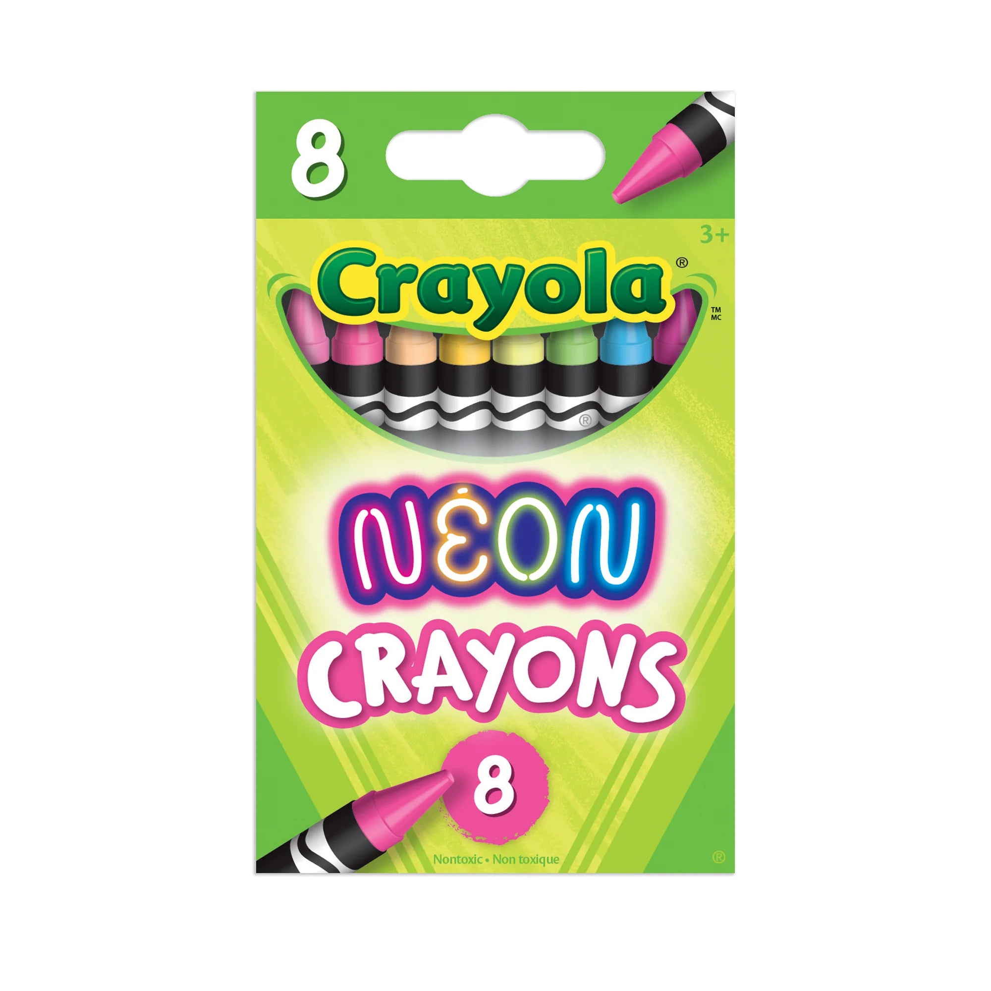 8 Neon Crayons