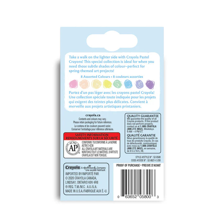 8 Pastel Crayons