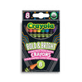 8 Bold & Bright Construction Paper Crayons
