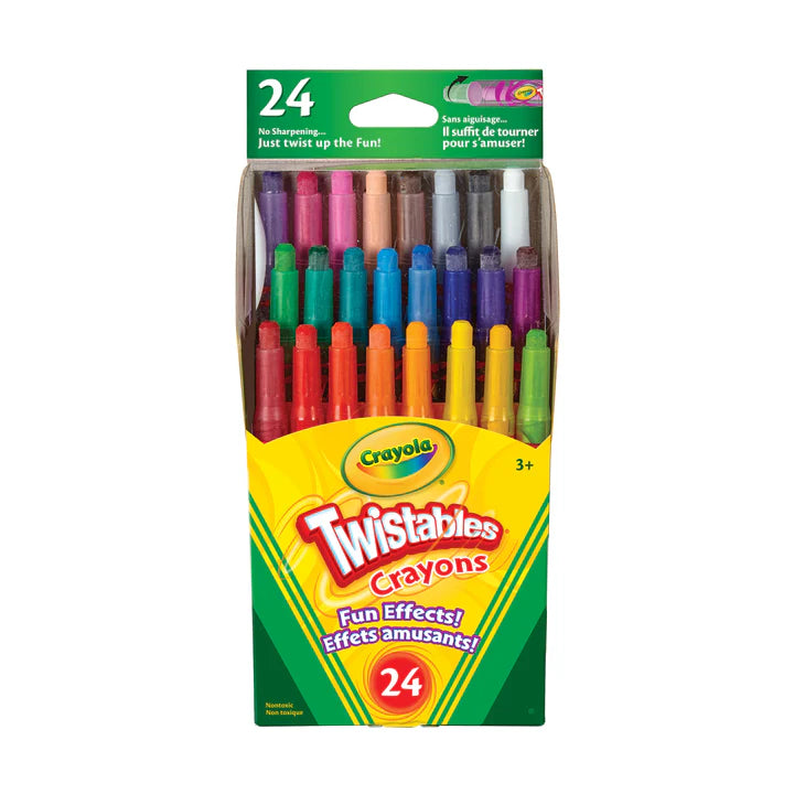 24 Mini Twistables Crayons, Fun Effects