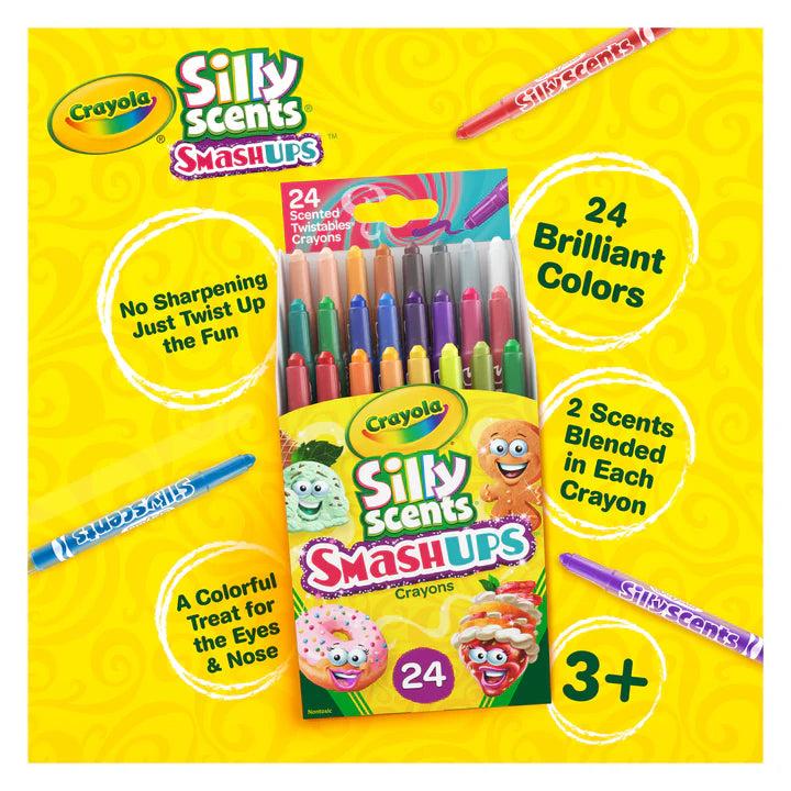 24 Mini Twistables Crayons, Silly Scents Smash Ups