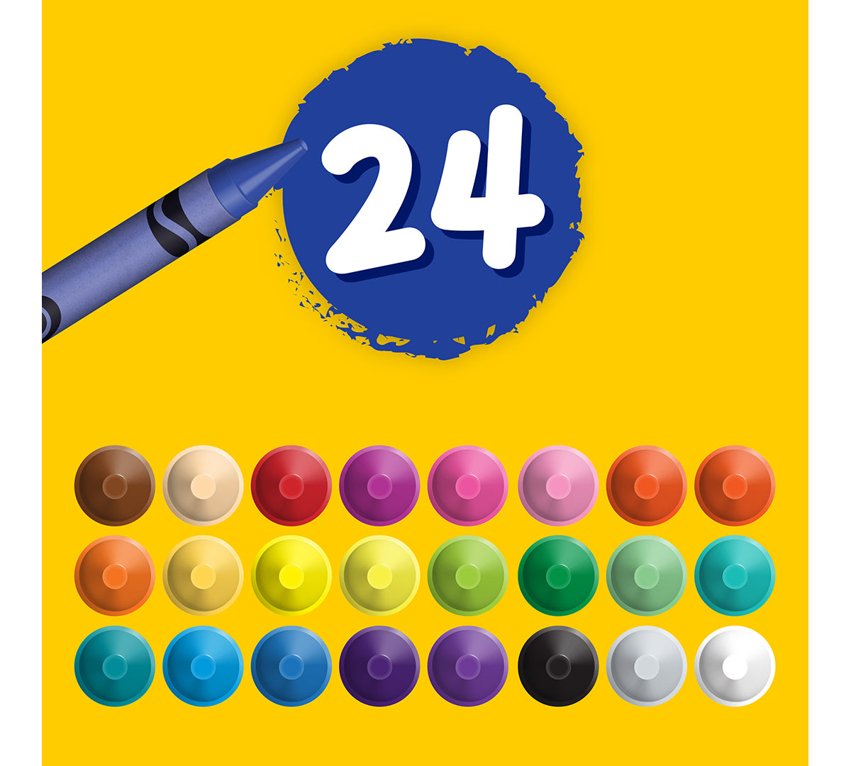 24 Ultra Clean Washable Crayons