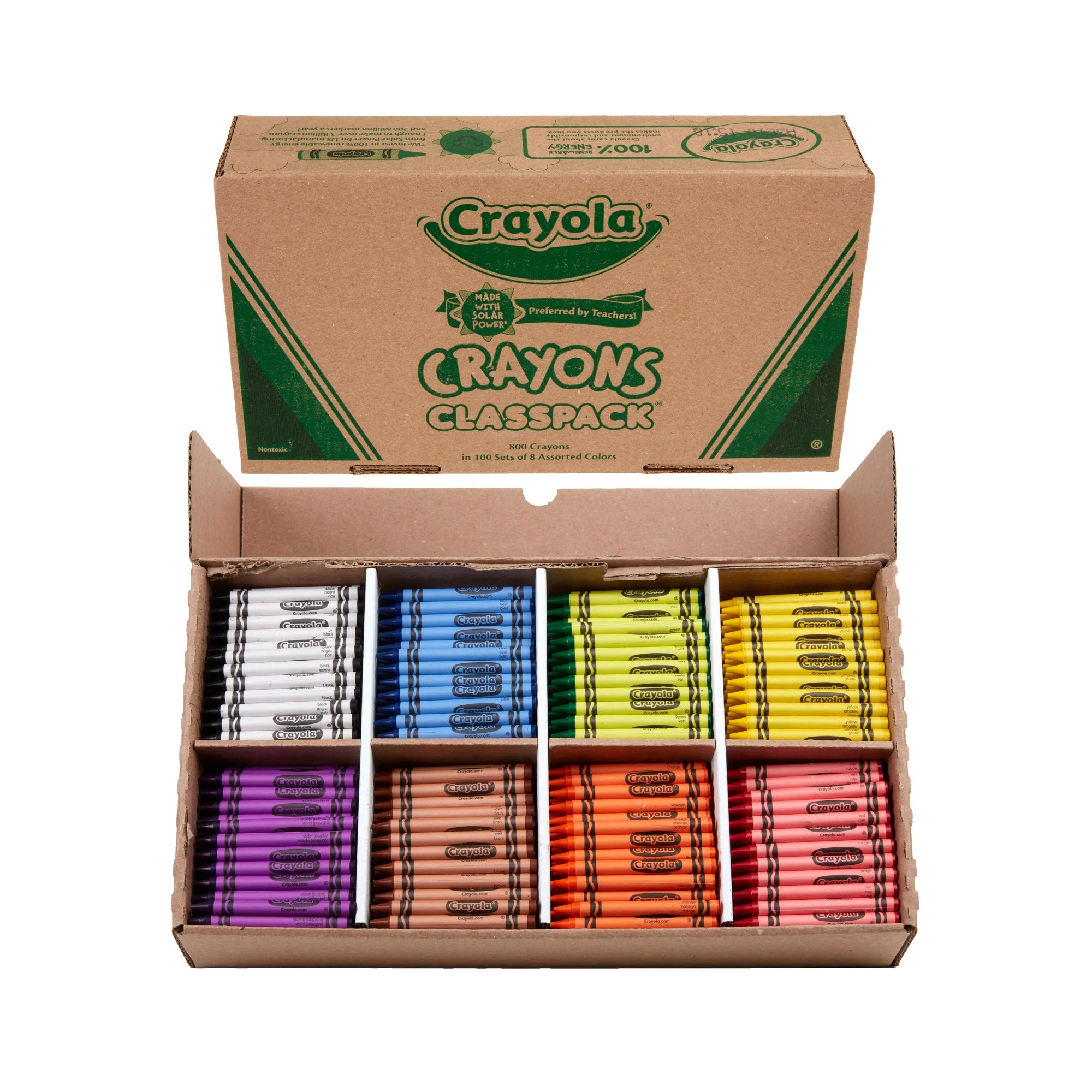 800 Regular Crayon Classpack – 8 colours