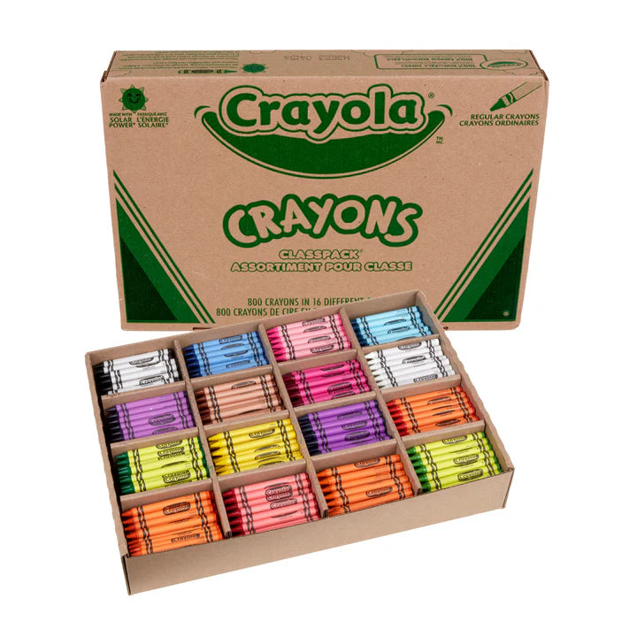 800 Regular Crayon Classpack– 16 colours