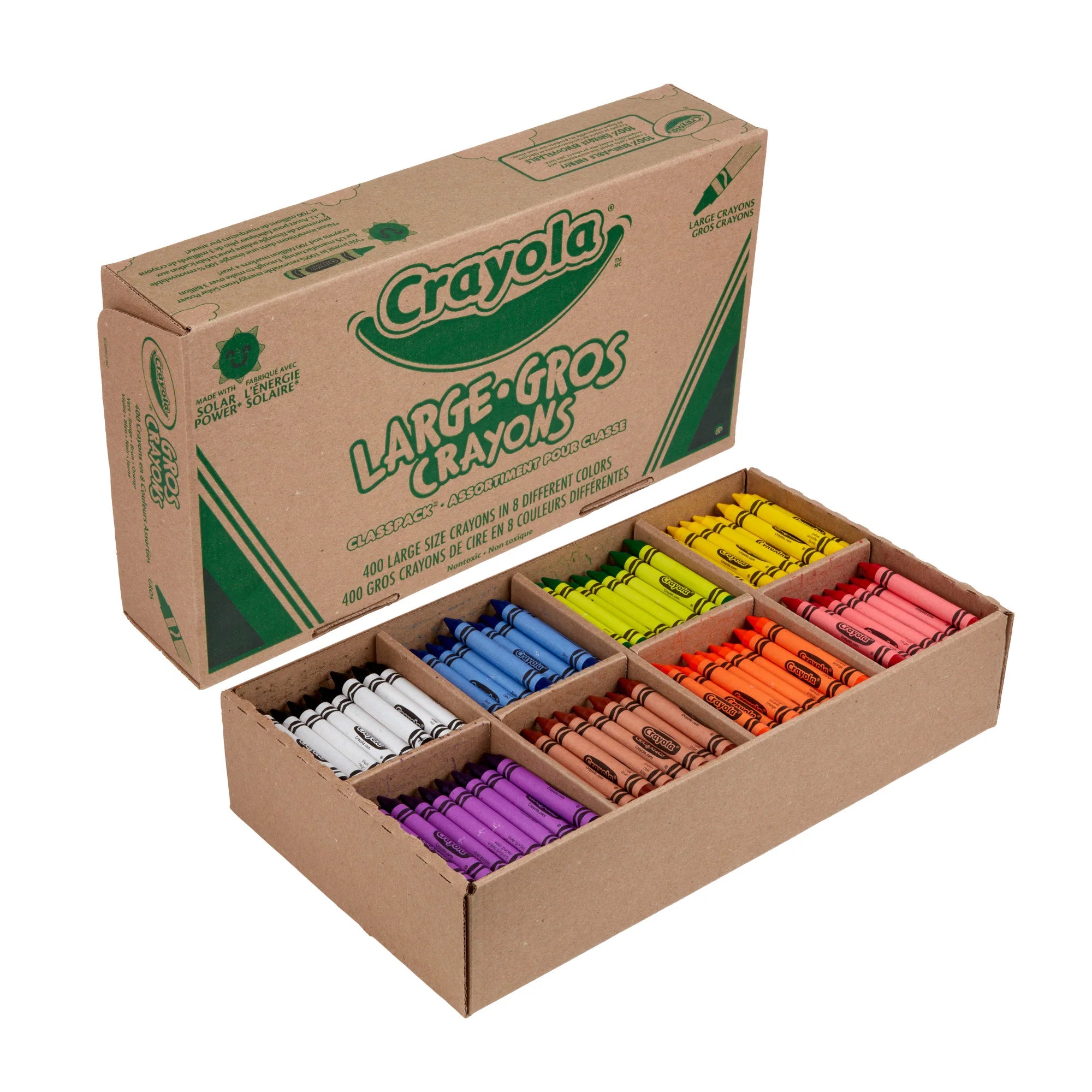 400 Large Crayon Classpack – 8 colours