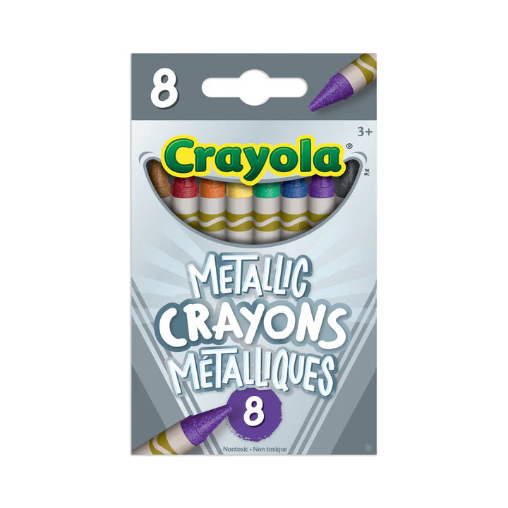 8 Metallic Crayons