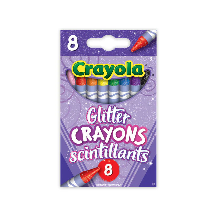 8 Glitter Crayons