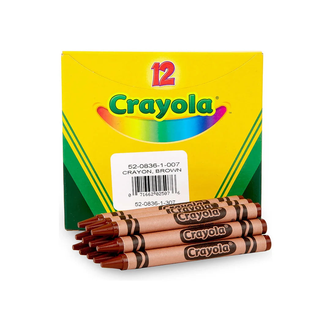 12 Bulk Crayons – Brown