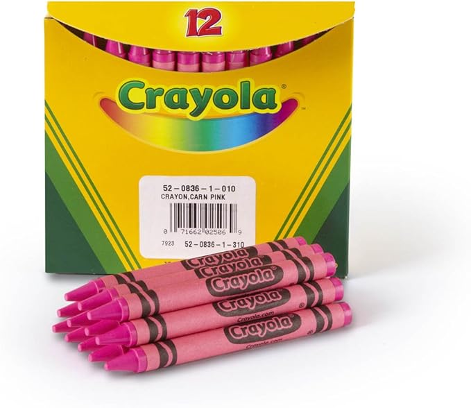 12 Bulk Crayons – Carn Pink