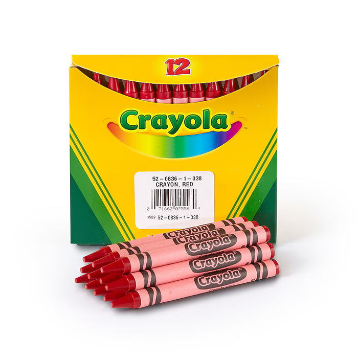 12 Bulk Crayons – Red