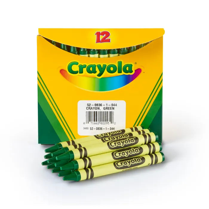 12 Bulk Crayons – Green