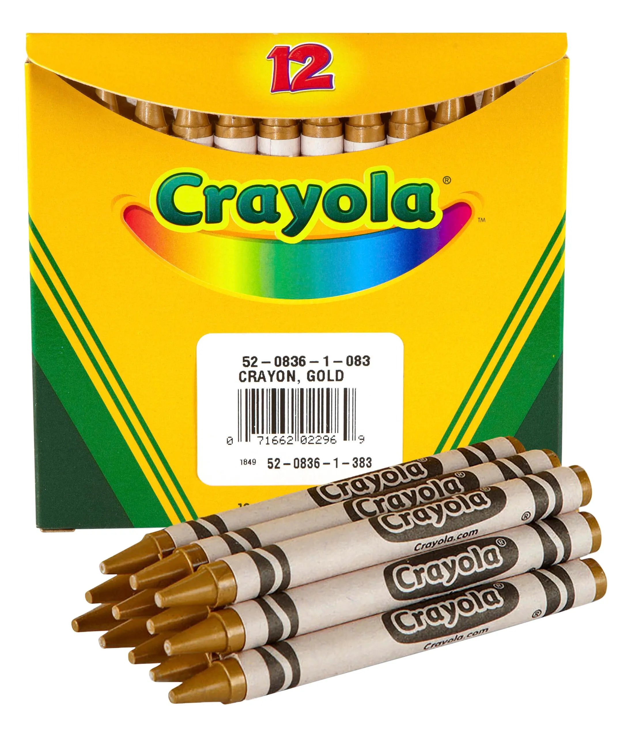 12 Bulk Crayons – Gold