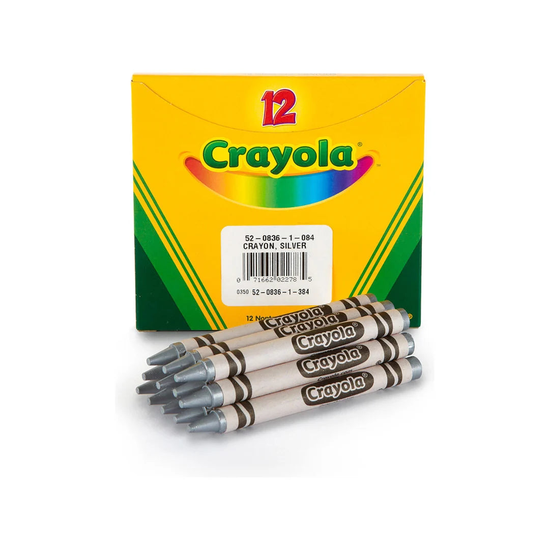 12 Bulk Crayons – Silver
