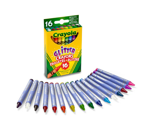 16 Glitter Crayons