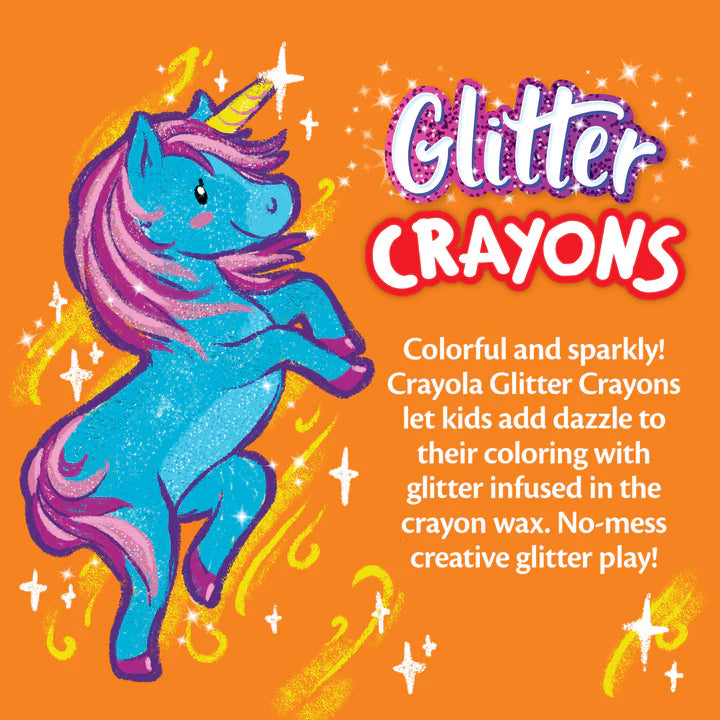 16 Glitter Crayons