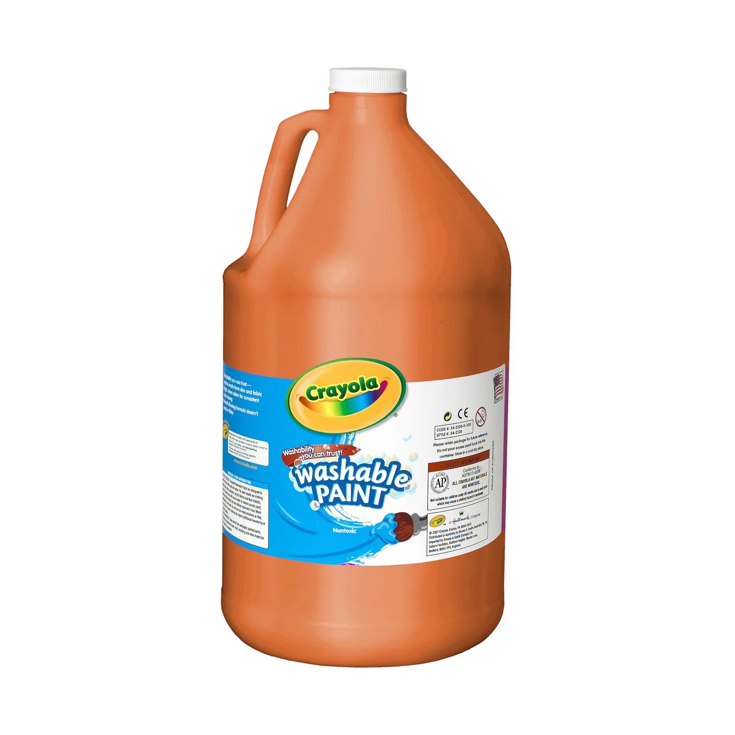 128oz. Washable Paint, Orange