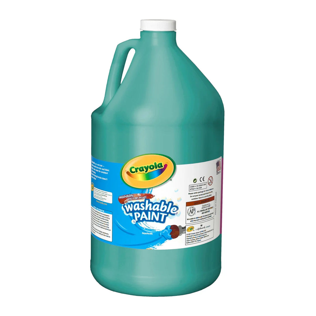 128oz. Washable Paint, Turquoise