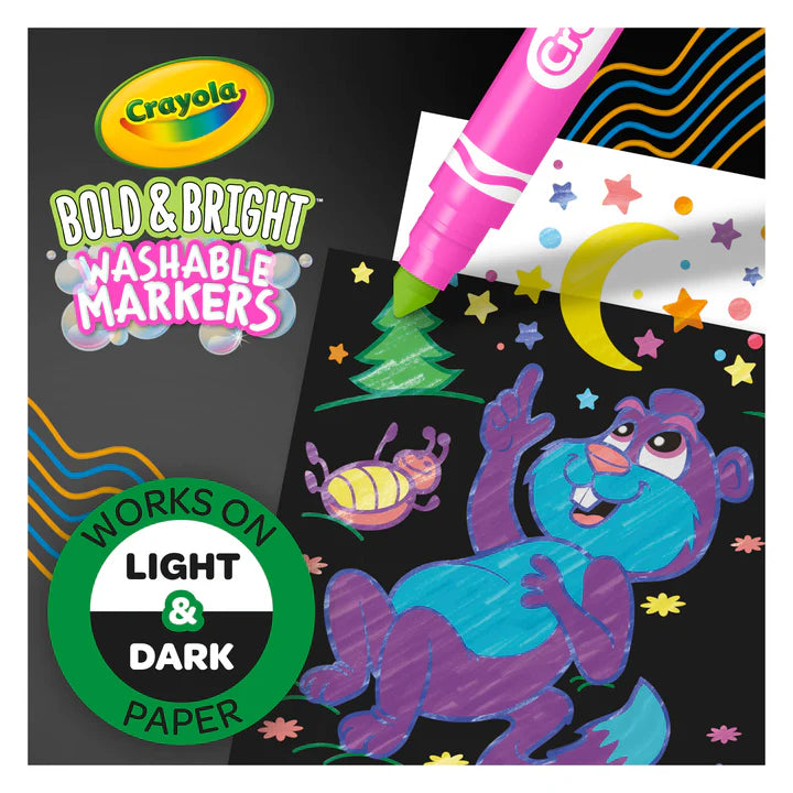 10 Broad Line Bold and Bright Markers