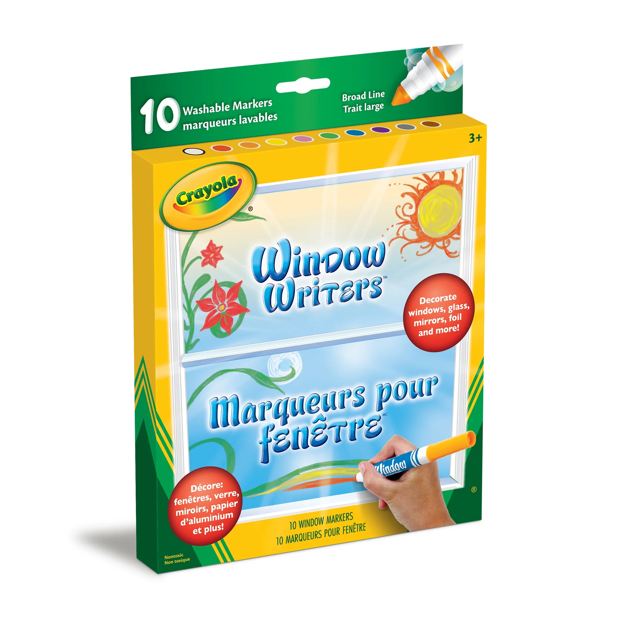 Window Writers Markers, 10 Count
