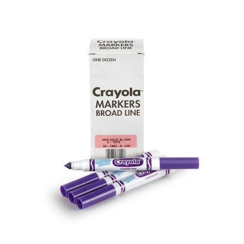 12 Ultra–Clean Washable Markers, Violet