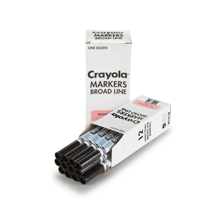 12 Ultra–Clean Washable Markers, Black