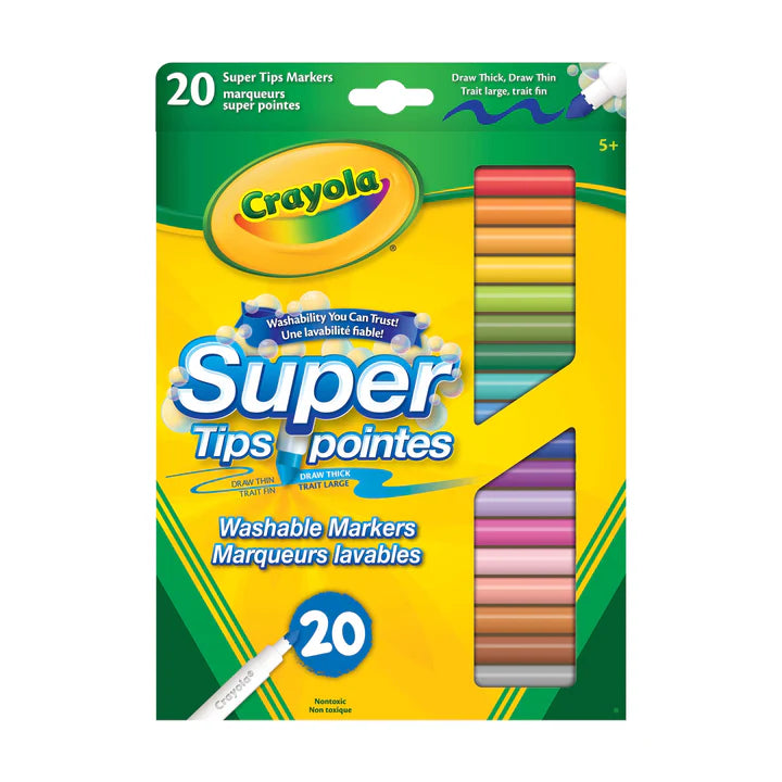 20 Super Tips Washable Markers