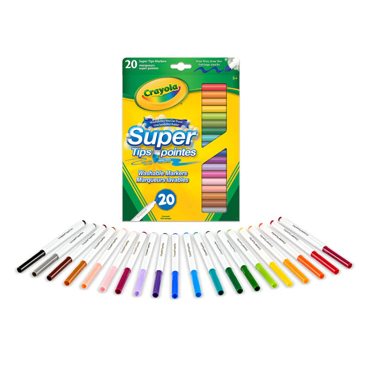 20 Super Tips Washable Markers