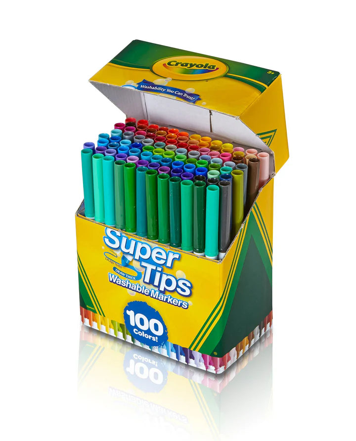 100 Super Tips Washable Markers