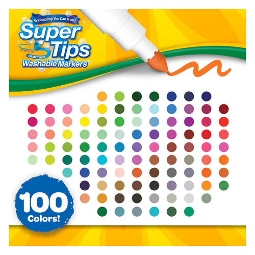 100 Super Tips Washable Markers