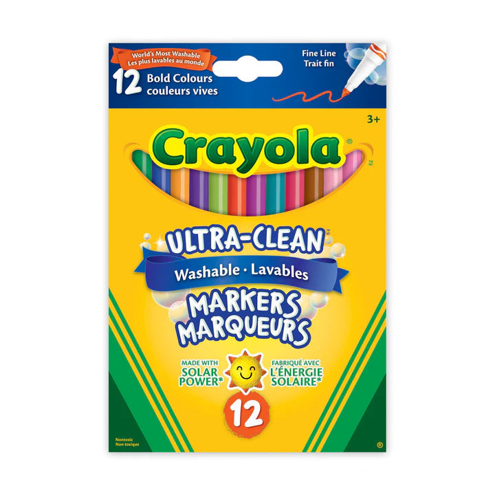 12 Ultra-Clean Washable Fine Line Markers, Bold