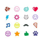 16 Pip–Squeaks Emoji Stamper Markers