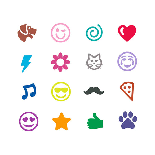16 Pip–Squeaks Emoji Stamper Markers