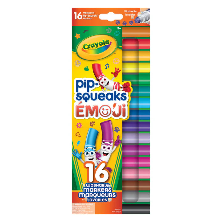 16 Pip–Squeaks Emoji Stamper Markers