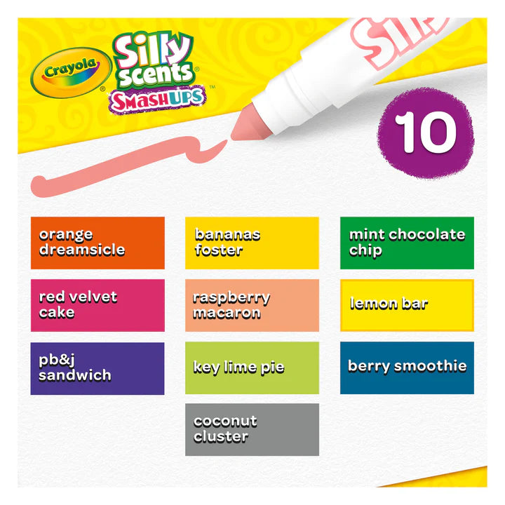 10 Silly Scents Smash Up Broad Line Markers