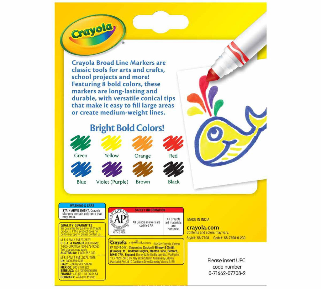 8 Broad Line Markers, Classic