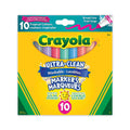 10 Washable Ultra Clean Broad Line Markers, Tropical Colours