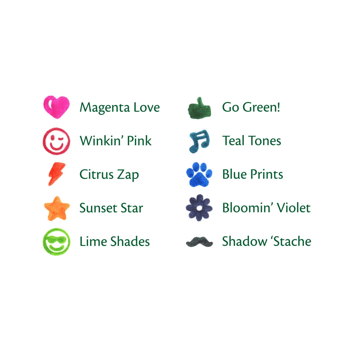 10 Washable Ultra Clean Stamper Markers