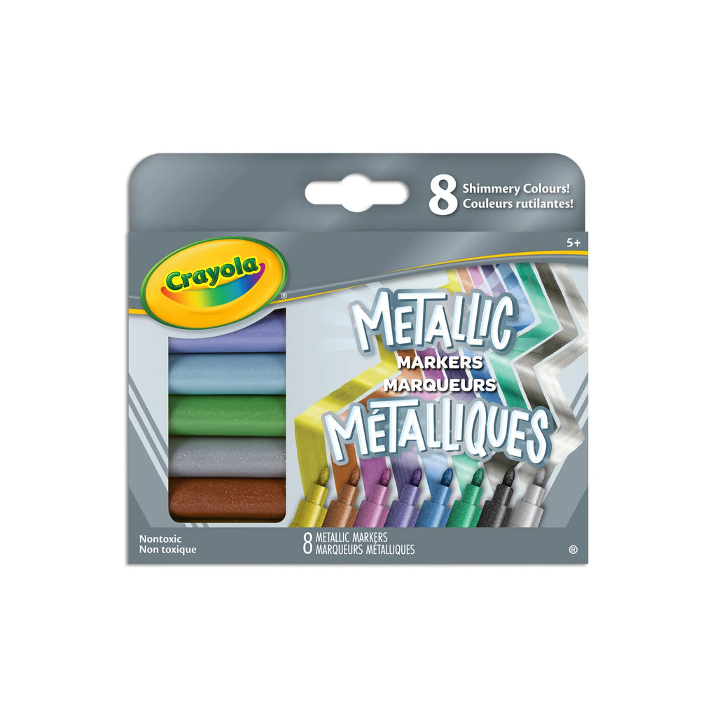 8 Metallic Markers, Fine Line