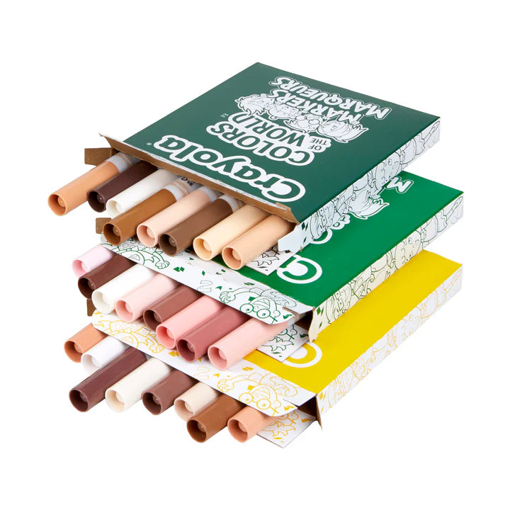 240 Colours of World Broad Line Washable Markers Classpack