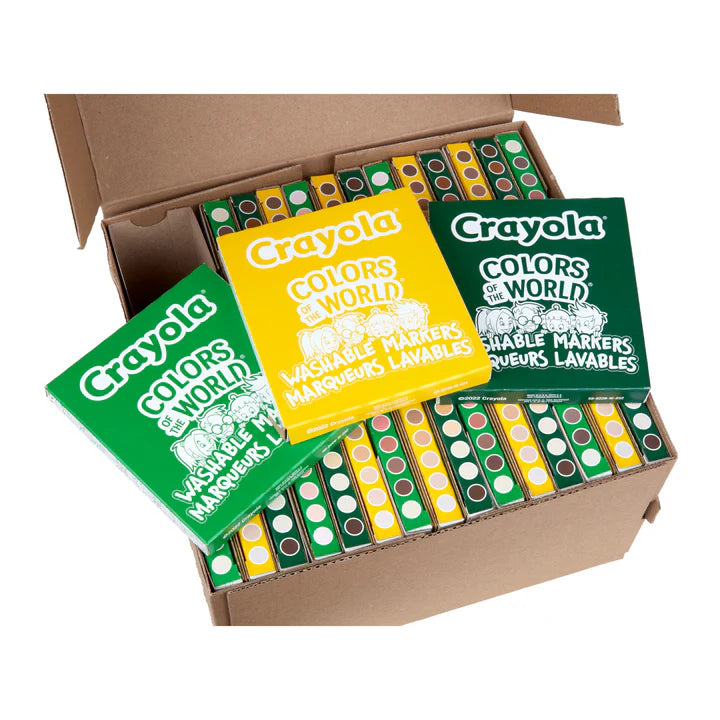 240 Colours of World Broad Line Washable Markers Classpack