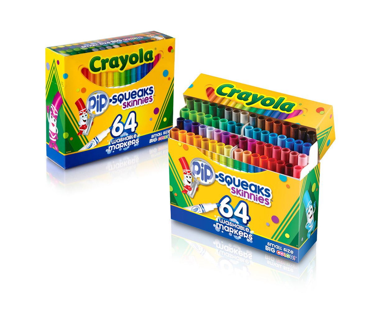 64 Pip–Squeaks Skinnies Fine Line Washable Markers