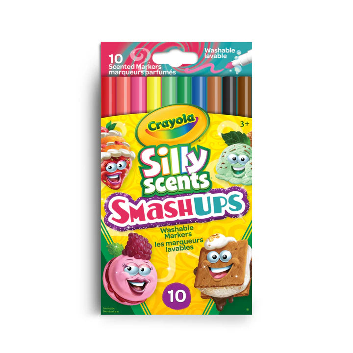 10 Silly Scents Smash Ups Washable Slim Markers