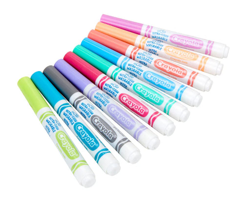 10 Washable Ultra Clean Broad Line Markers, Tropical Colours