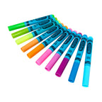 10 Broad Line Washable Neon Markers