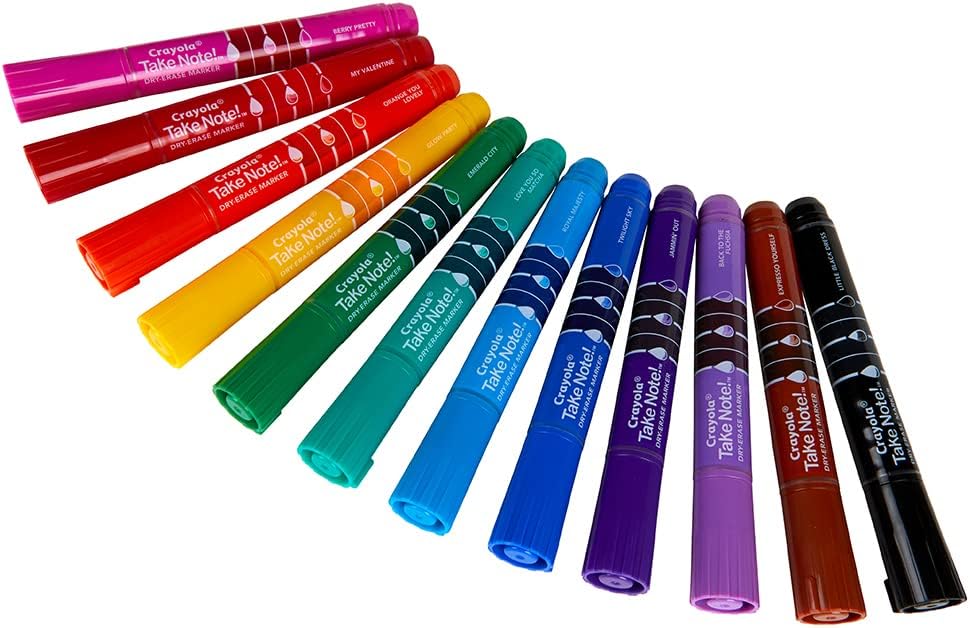 12 Broad Line Dry Erase Markers