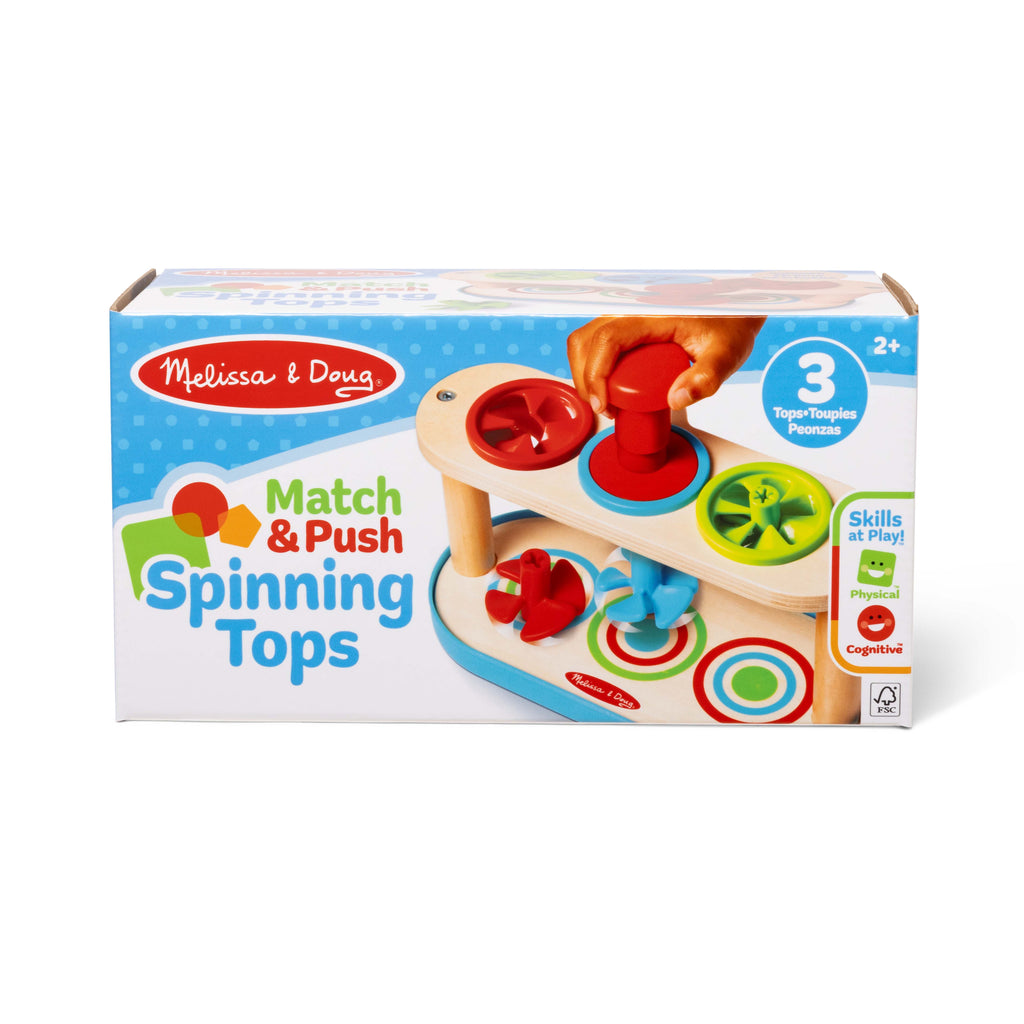 Match & Push Spinning Tops
