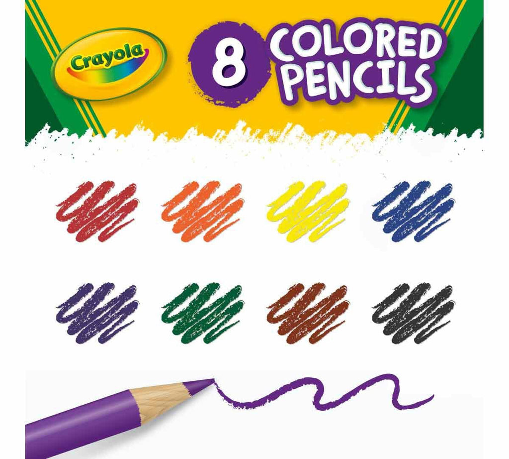 8 Coloured Pencils